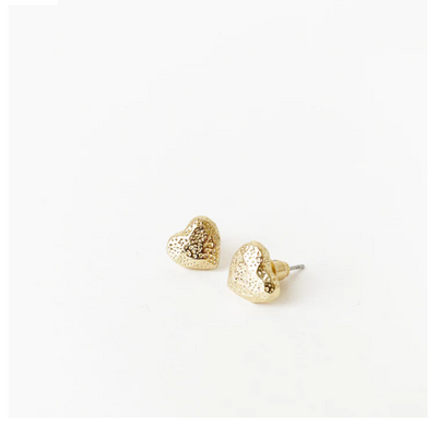 Little heart earrings gold