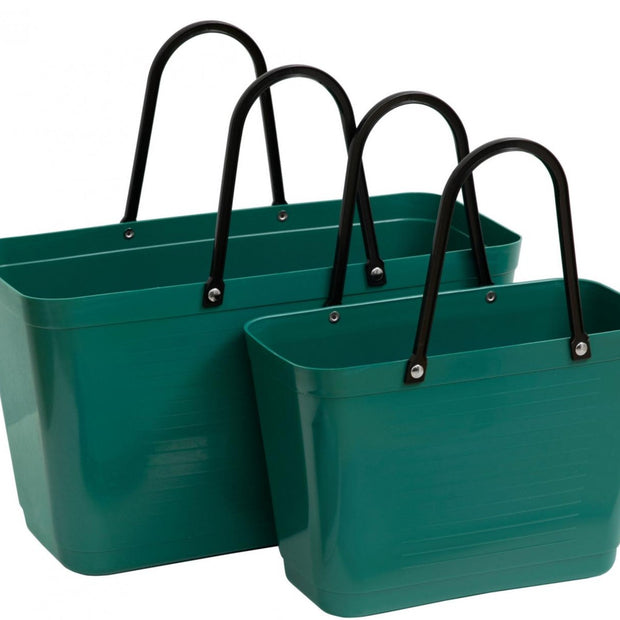 Hinza Dark Green Tote Bags