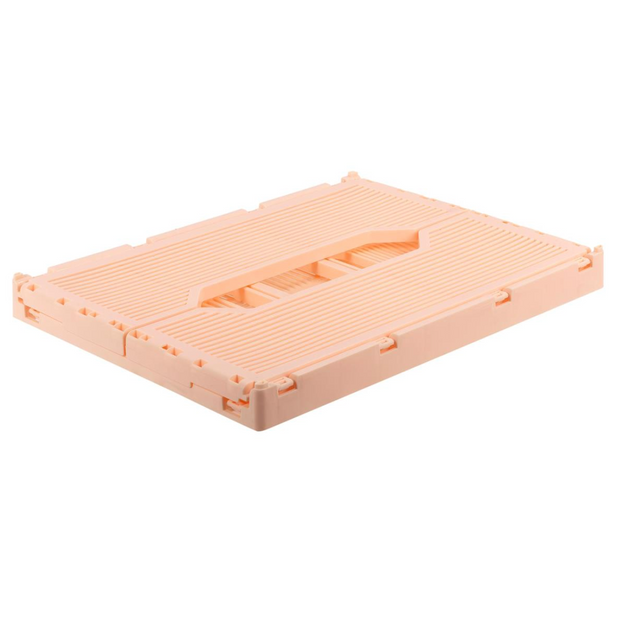 Peach Folding Storage Crate- Large