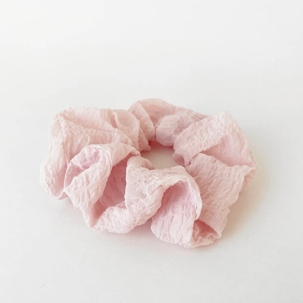 Light Pink Textured Scrunchie