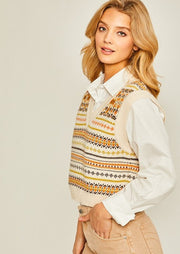 Ivory Sweater Vest
