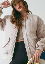 Ruched Bomber