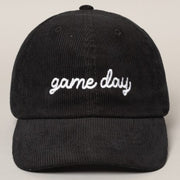 corduroy game day hat