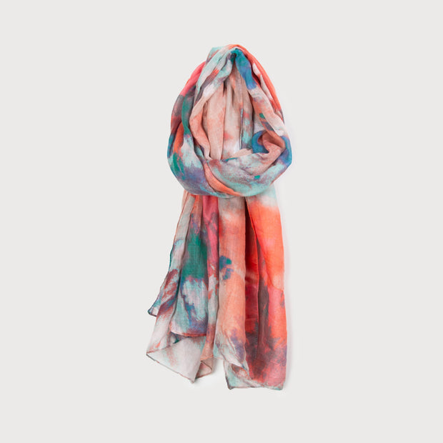Fashion Scarf With Abstract Brushstrokes