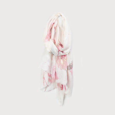 Fashion Scarf - Pink/Ivory