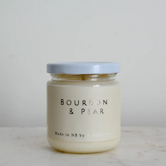 A White Nest Bourbon & Pear Soy Candle