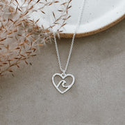 Beach Lovers Necklace - Silver