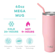 40 oz Blush Pink Mega Mug