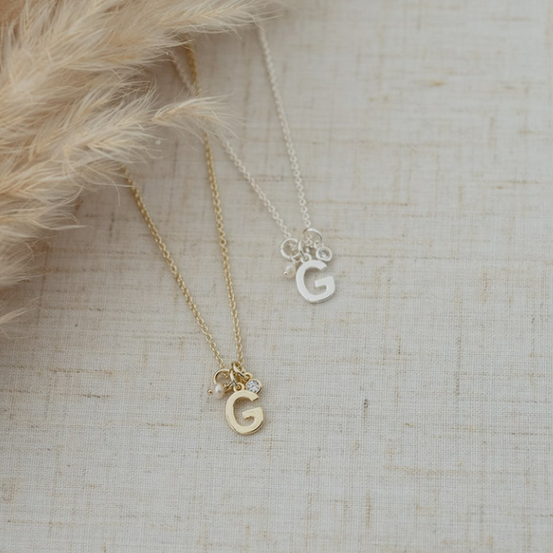 Initial Necklace Gold - G