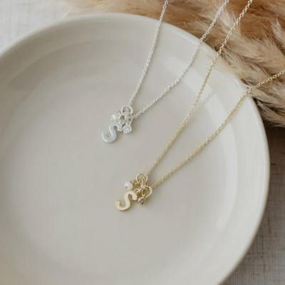 Initial Necklace Gold - S