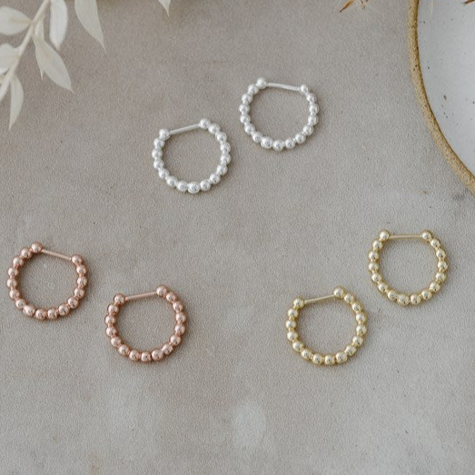 Pinpoint Hoop Earrings  All Colours