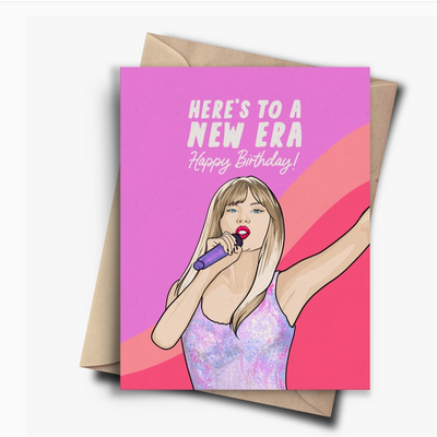 Here's To A New Era Birthday Card Taylor Swift