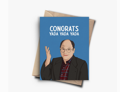 Seinfeld George Costanza Funny Congratulations Card