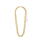 Lilly Layered Chain Necklace - Gold