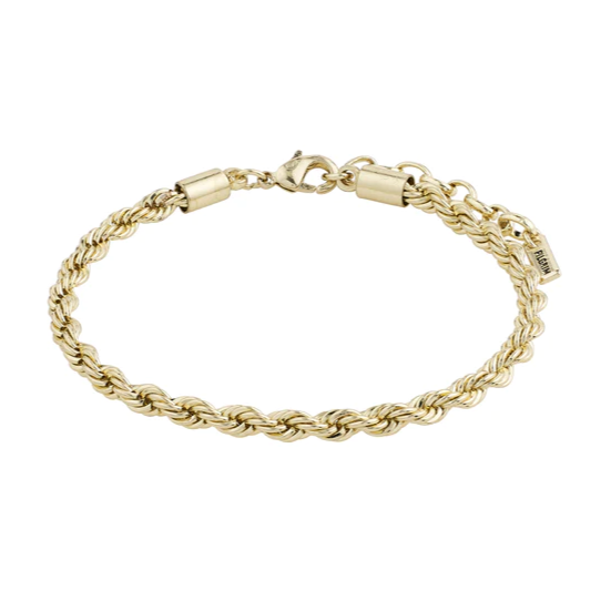 Pam Twisted Cord Chain Bracelet  - Gold
