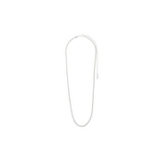 Pam Twisted Cord Chain Necklace - Silver