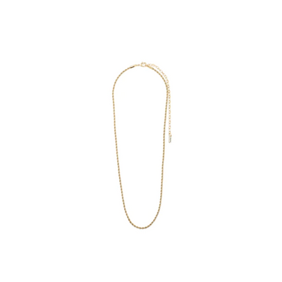 Pam Twisted Cord Chain Necklace - Gold