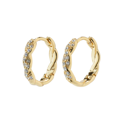 Ezo Twisted Hoops - Gold