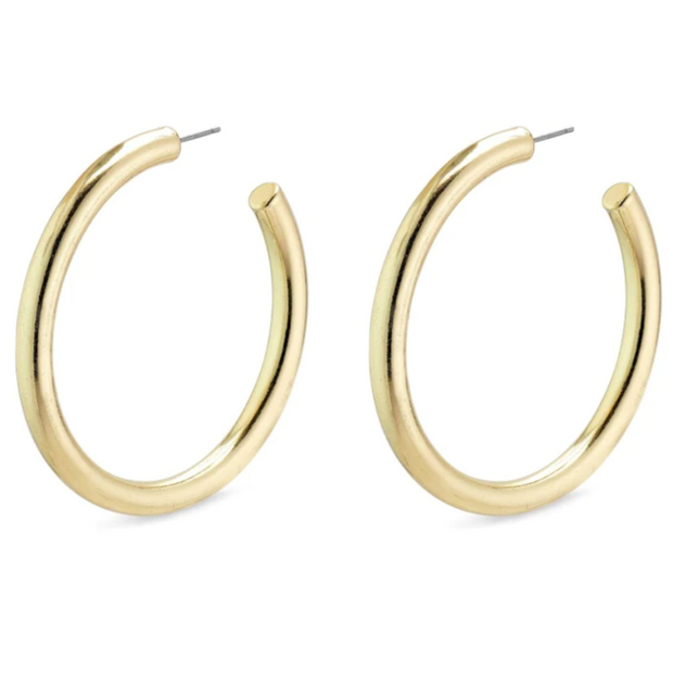 Maddie Large Chunky Hoops - Gold