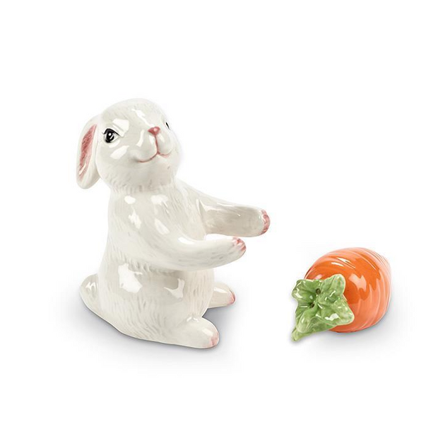 Bunny Carrot Salt and Pepper Shakers Set