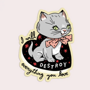 Detroy Everything You Love Kitten Vinyl Sticker