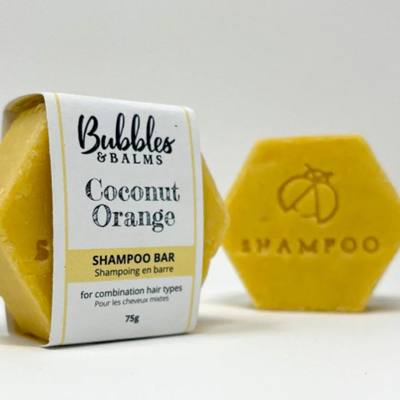 Bubble s & Balms Shampoo Bar Coconut Orange