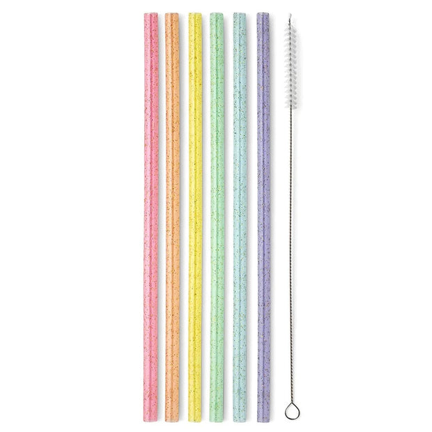 Glitter Rainbow Straws