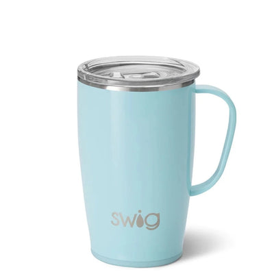 Swig Life Shimmer Aquamarine 18oz Travel Mug