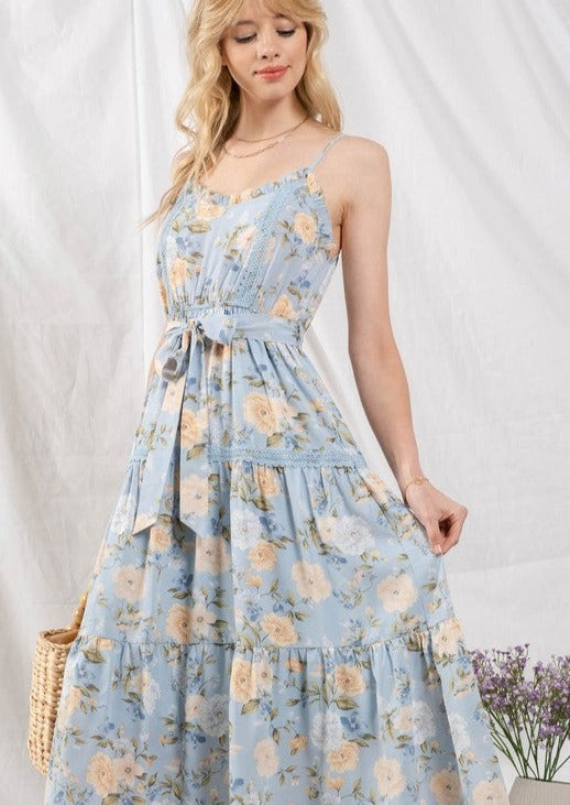 Blue Spring Blossom Dress
