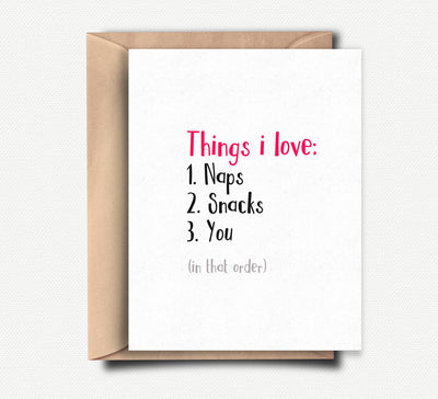 Things I love: Greeting Card