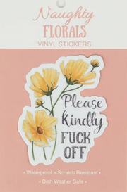 Please Kindly F%CK Off Vinyl Sticker