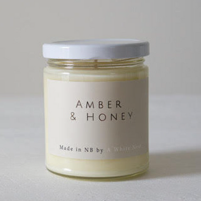 A White Nest Amber + Honey Soy Candle