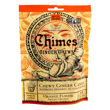 Chimes Ginger Chews · Orange Flavor