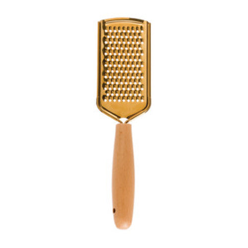 Gold Grater with Wooden Handle 